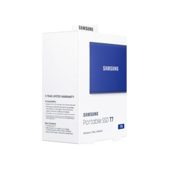 SSD Ext. Samsung Portable T7 1TB Blauw SSD Ext. Samsung Portable T7 1TB Blauw
