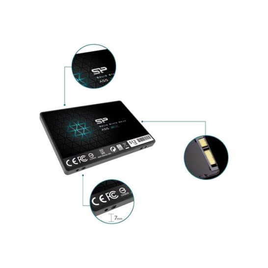 SSD Silicon Power Ace A55 512GB 3D NAND SSD Silicon Power Ace A55 512GB 3D NAND