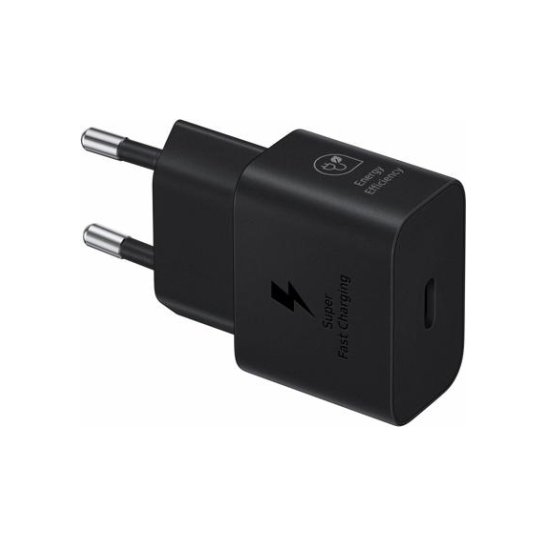 Samsung 25W Power Adapter Fast Charge USB-C - Zwart Samsung 25W Power Adapter Fast Charge USB-C - Zwart