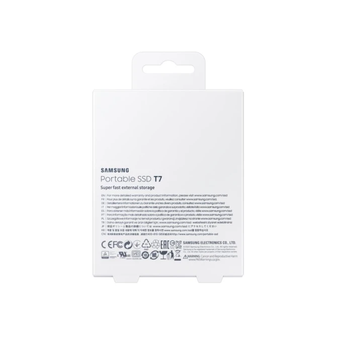 SSD EXT. Samsung Portable T7 2TB Grijs