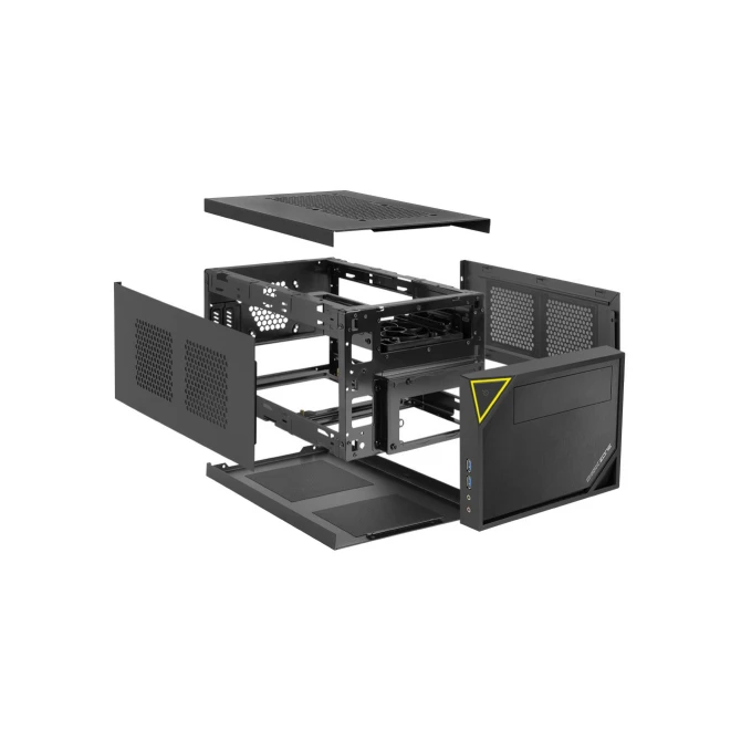 Case Sharkoon SHARK ZONE C10 Zwart, Geel