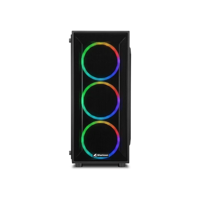 Sharkoon TG4M RGB | Midi Tower Case | Zwart