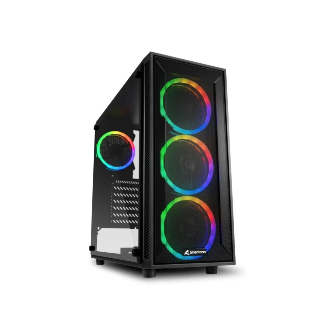 Sharkoon TG4M RGB | Midi Tower Case | Zwart