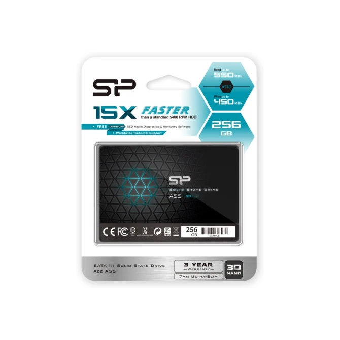 SSD Silicon Power Ace A55 256GB 2.5inch 550mb/s Read 450mb/s