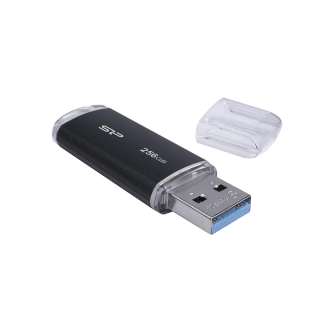 USB Silicon power 256GB 3.0 Zwart