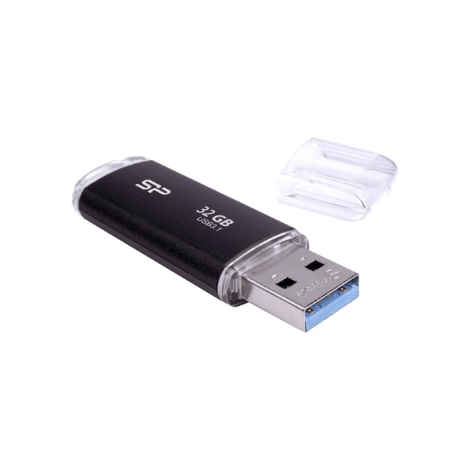 USB Silicon Power 32GB Blaze B02 USB 3.0 flashdrive Zwart