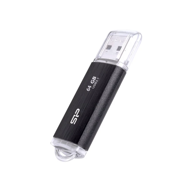 USB Silicon Power 64GB Blaze B02 USB 3.0 flashdrive Zwart