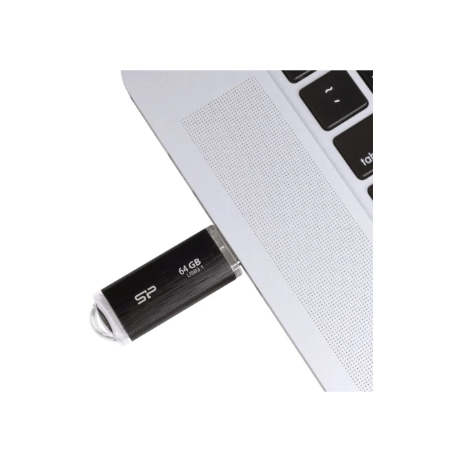 USB Silicon Power 64GB Blaze B02 USB 3.0 flashdrive Zwart