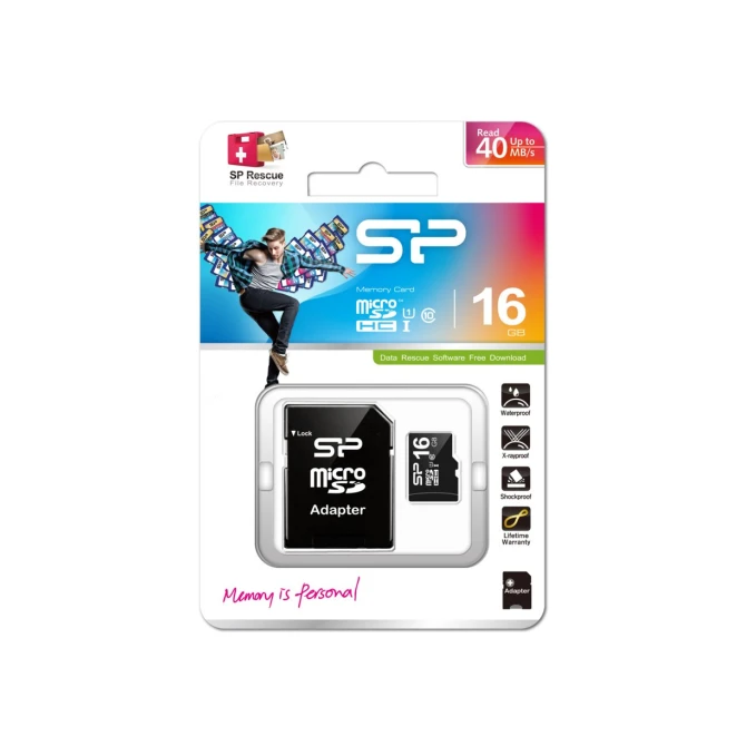 SD Silicon Power 16GB MicroSDHC Class10 UHS-1