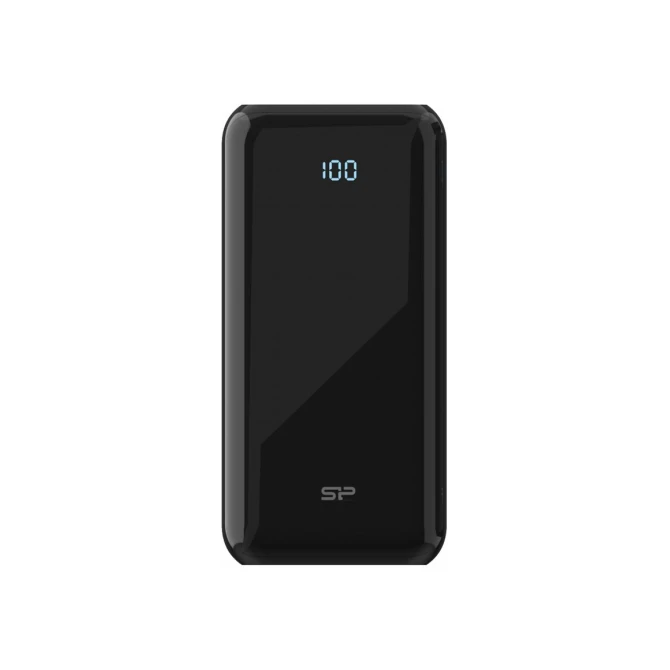 Silicon Power QS28 Powerbank | 20000mAh | 18W Power Delivery | 3-poorts USB-C & USB-A | LED-display | Zwart