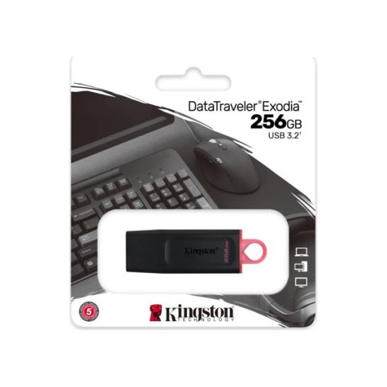 Storage Kingston DataTraveler Exodia USB flash 256 GB A 3.2 Storage Kingston DataTraveler Exodia USB flash 256 GB A 3.2