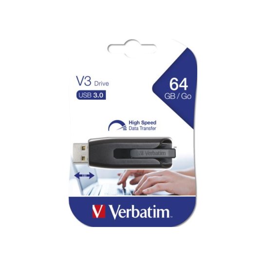 Storage Verbatim USB-Stick Store 'n' Go V3 64GB USB 3.0 Storage Verbatim USB-Stick Store 'n' Go V3 64GB USB 3.0