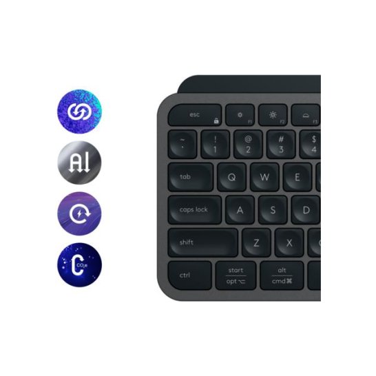 TB Logitech MX Keys S RF Wireless BT QWERTY USGrafiet TB Logitech MX Keys S RF Wireless BT QWERTY USGrafiet