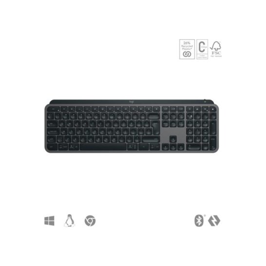 TB Logitech MX Keys S RF Wireless BT QWERTY USGrafiet TB Logitech MX Keys S RF Wireless BT QWERTY USGrafiet