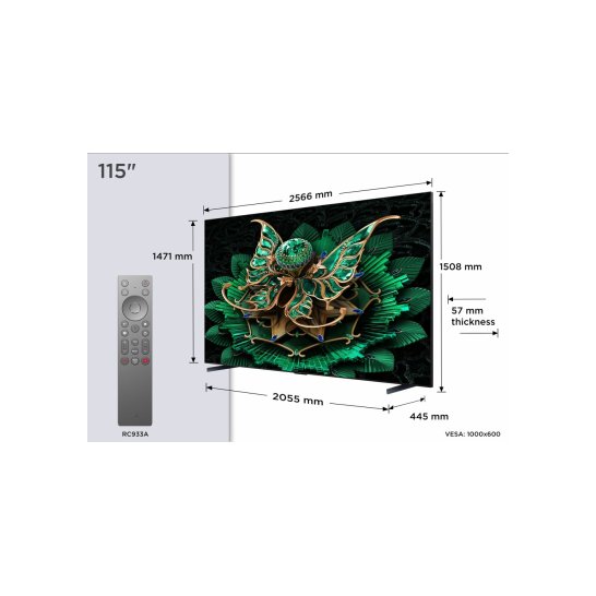 TCL 115C7K 115'' QD-Mini LED 144Hz (2025)