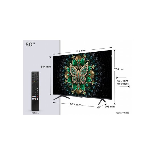 TCL 50C61K 4K Mini-Led 144Hz (2025)