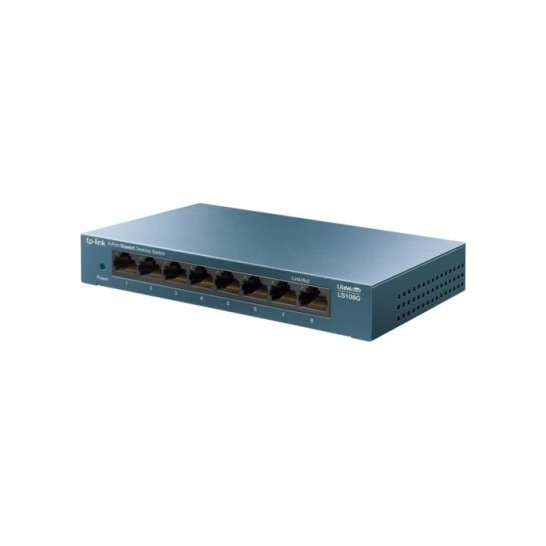 TP-LINK LS108G Unmanaged Gigabit Ethernet (10/100/1000) Blau TP-LINK LS108G Unmanaged Gigabit Ethernet (10/100/1000) Blau