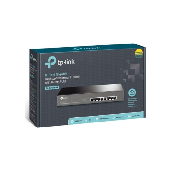 TP-LINK TL-SG1008MP Unmanaged Gigabit Ethernet (10/100/1000) TP-LINK TL-SG1008MP Unmanaged Gigabit Ethernet (10/100/1000)