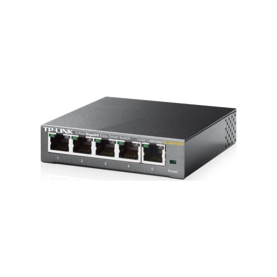 TP-Link 5-port Metal Easy Smart Gigabit Switch TP-Link 5-port Metal Easy Smart Gigabit Switch
