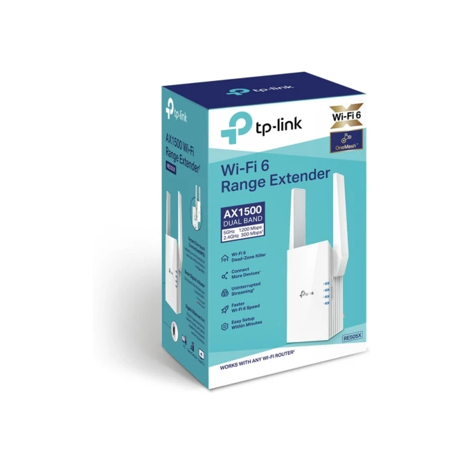 TP-Link RE505X Netwerkzender & -ontvanger Wit 10, 100, 1000