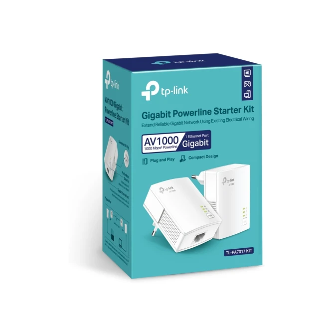 TP-LINK TL-PA7017 KIT 1000 Mbit/s Ethernet LAN Wit 2 stuk(s)