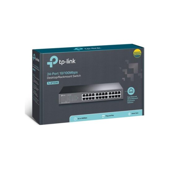 TP-Link TL-SF1024D-24-Port 10/100Mbps Desktop Switch TP-Link TL-SF1024D-24-Port 10/100Mbps Desktop Switch