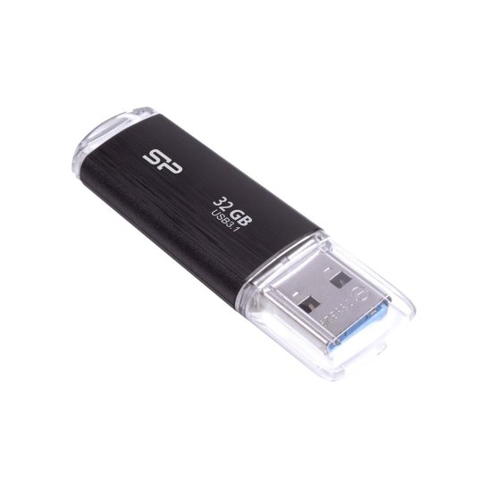 USB Silicon Power 32GB Blaze B02 USB 3.0 flashdrive Zwart