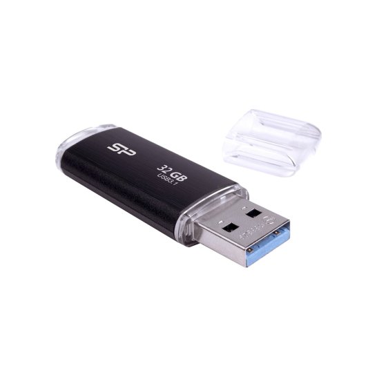 USB Silicon Power 32GB Blaze B02 USB 3.0 flashdrive Zwart