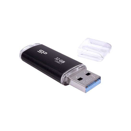 USB Silicon Power 32GB Blaze B02 USB 3.0 flashdrive Zwart