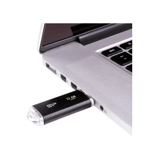 USB Silicon Power 32GB Blaze B02 USB 3.0 flashdrive Zwart
