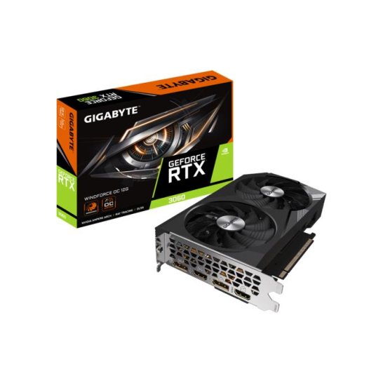 VGA Gigabyte NVIDIA GeForce RTX 3060 12 GB GDDR6 VGA Gigabyte NVIDIA GeForce RTX 3060 12 GB GDDR6
