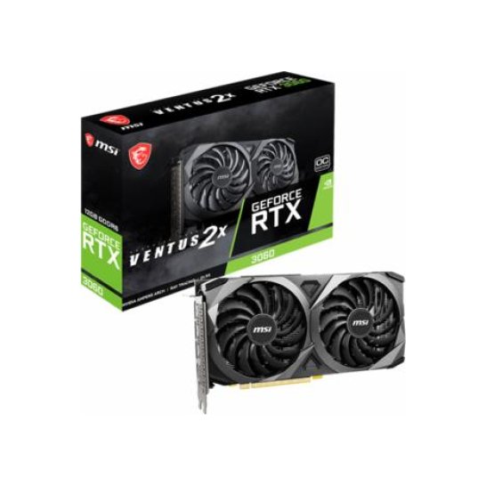 VGA MSI GeForce RTX 3060 VENTUS 2X 12G OC NVIDIA 12GB GDDR6 VGA MSI GeForce RTX 3060 VENTUS 2X 12G OC NVIDIA 12GB GDDR6