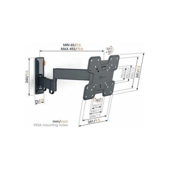 Vogels TVM 3245 BLACK Vogels TVM 3245 BLACK