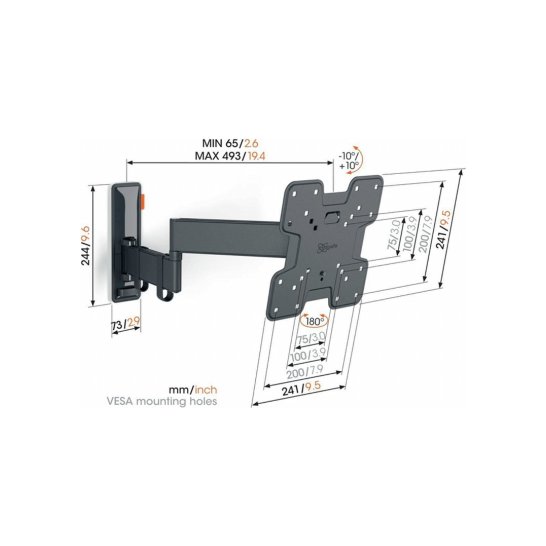 Vogels TVM 3245 BLACK Vogels TVM 3245 BLACK