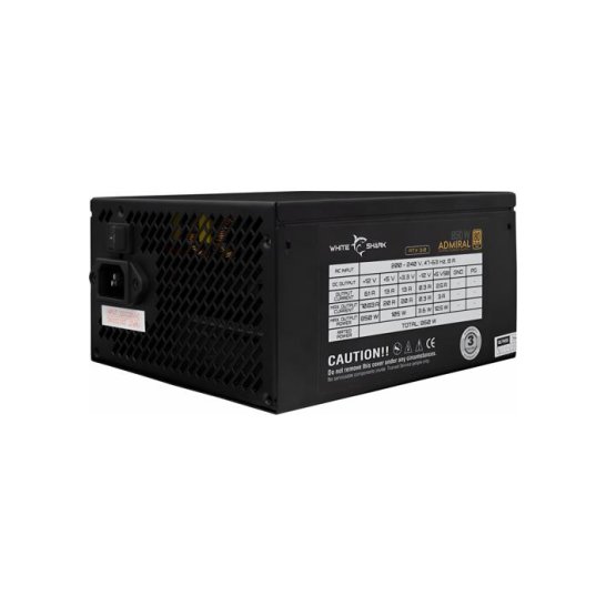 White Shark ADMIRAL PSU 850W 80 PLUS GOLD FULLY Modular White Shark ADMIRAL PSU 850W 80 PLUS GOLD FULLY Modular