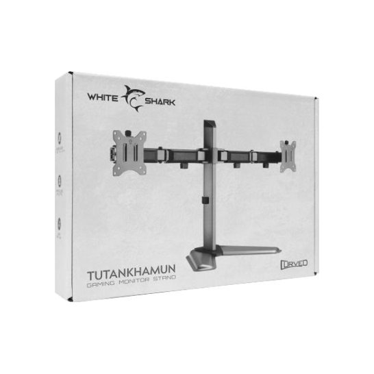 White Shark Dual Monitor Stand 17-32Inch Vesa 100x100 75x75 White Shark Dual Monitor Stand 17-32Inch Vesa 100x100 75x75