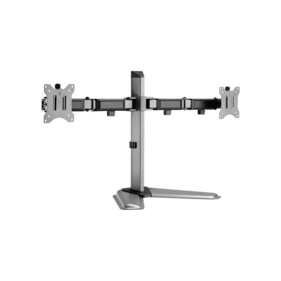 White Shark Dual Monitor Stand 17-32Inch Vesa 100x100 75x75 White Shark Dual Monitor Stand 17-32Inch Vesa 100x100 75x75