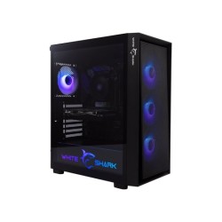 White Shark Game CASE WARHEAD ATX 4 X RGB FANS STEEL GLASS