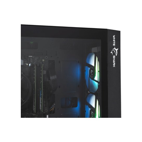 White Shark Game CASE WARHEAD ATX 4 X RGB FANS STEEL GLASS