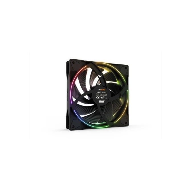 be quiet! Light Wings 140mm PWM High-Speed | Behuizingsventilator 14 cm | Zwart | 1 Stuk