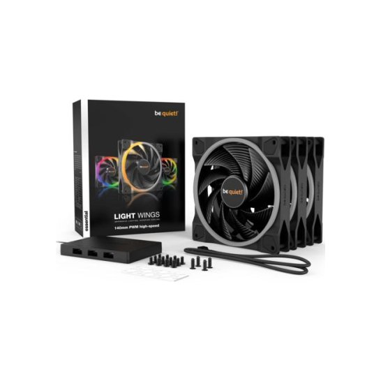 be quiet! Light Wings 140mm case fan PWM 3 stuks ARGB be quiet! Light Wings 140mm case fan PWM 3 stuks ARGB