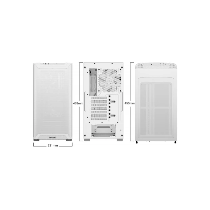 be quiet! PURE BASE 501 Airflow Mesh | Midi Tower Case | Wit