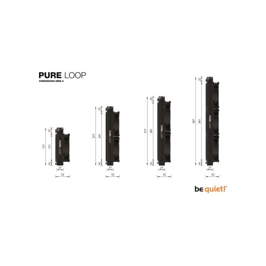 be quiet! PURE LOOP 280mm CPU Cooler 14 cm Zwart be quiet! PURE LOOP 280mm CPU Cooler 14 cm Zwart