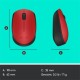 MS Logitech M171 Wireless Mouse Red