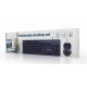 KYB Gembird Desktopset (keyboard + mouse) USB QWERTY Zwart