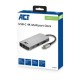 ACT AC7041 USB-C naar HDMI multiport adapter met ethernet, U