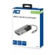 ACT AC7052 USB-C Hub 3 port met cardreader en PD pass throug