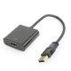 Gembird A-USB3-HDMI-02 tussenstuk voor kabels USB Zwart