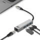 ACT USB-C to USB-A Hub 3 ports with Gigabit Ethernet, metal