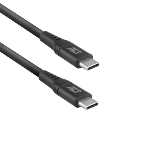 ACT AC3025 USB-kabel 1 m USB 3.2 Gen 1 (3.1 Gen 1) USB C Zwa